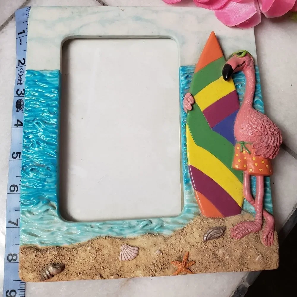 Flamingo ceramic Picture Frame 4x6